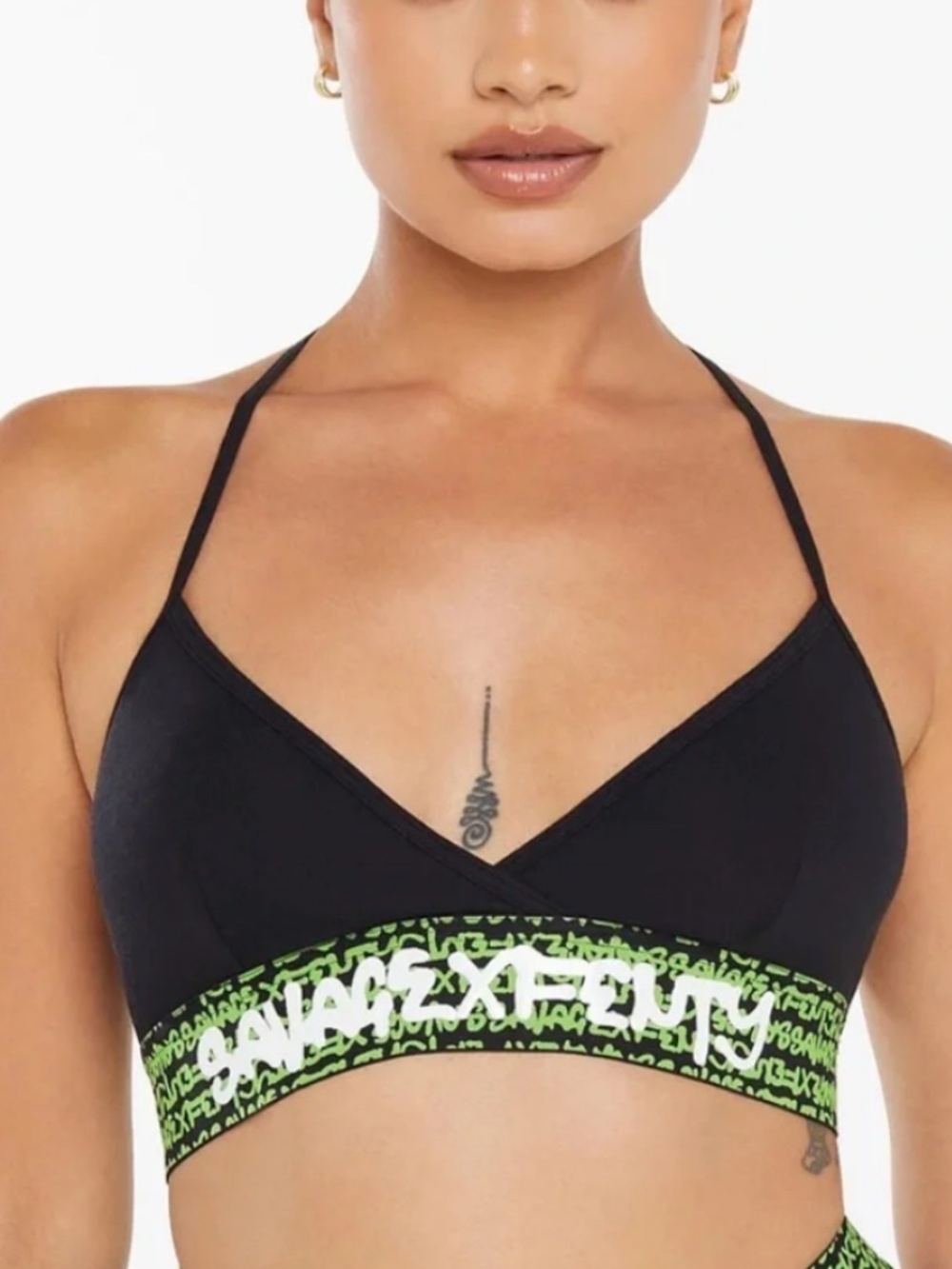 Savage X Fenty Black Bralette Size L